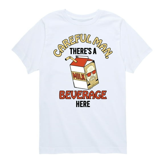 The Big Lebowski - Careful, There's A Beverage Here - Toddler & Youth Short Sleeve T-Shirt