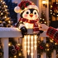 thumbnail image 4 of Christmas Porch Railing Lights, Penguin Led Christmas Railing Light Reusable Holiday Decoration For Entryway, 4 of 5