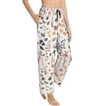 thumbnail image 3 of Kdxio Women's Comfy Stretch Watercolor FloralPrint Drawstring Pajama Pants-Medium, 3 of 9