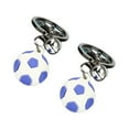 thumbnail image 2 of Guardurnaity 2 uds llavero Mini llavero de dibujos animados moderno hecho a mano chica exquisito bolso duradero Auto colgante decoración regalos de Accesorios de disfraces fútbol azul, 2 of 6
