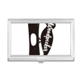 thumbnail image 1 of Woodpecker Black And White Animal Business Card Holder Case Pocket Box Wallet, 1 of 3