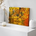 thumbnail image 4 of HFDF Canvas Prt Wall Art Yellow Leaves The Forest with Bokeh Camera Effect Floral Nature Photography Realism Bohemian Scenic Relax/Calm Cool for Livg Room, Bedroom, Office - 18x12inch Framed, 4 of 5