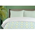 thumbnail image 4 of Ambesonne Aqua Duvet Cover Sets, Retro Circles Inner Dots, 2-King, Pale Blue Seafoam, 4 of 7