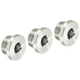 thumbnail image 1 of Tapa de ajuste de cabeza hexagonal interna Uxcell, tapón de socket de acero con rosca macho para terminar el extremo del tubo M30*1.5 3, 1 of 5