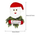 thumbnail image 3 of GFHFHITJ Christmas Wreath Outdoor,Christmas Wreath, Prelit Christmas Wreath with Lights, Small Artificial Xmas Wreath ,Winter Snowflake Christmas Wreath for Door Hanging, 3 of 6