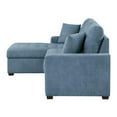thumbnail image 5 of Lexicon Waitsfield 2-Piece Textured Sectional with Left Chaise in Blue, 5 of 9