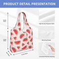 thumbnail image 3 of Vsdgher Watermelon Print canvas Tote Bag, Lightweight Cloth Bags, Suitable for shopping, groceries, travel, 3 of 4
