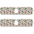 thumbnail image 2 of Holly Berries Candy Cane Sink Splash Guard for Faucet 2 Packs Faucet Absorbent Mats, Merry Christmas Faucet Handle Drip Catcher Quickly Drying Mat for Kitchen Counter Bathroom, 30"x5.5", 2 of 7