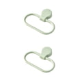 thumbnail image 2 of Unatoiry Wall Mounted Towel Rack Hanging Washcloth Ring Household Organizing Holder Green 2Set, 2 of 6