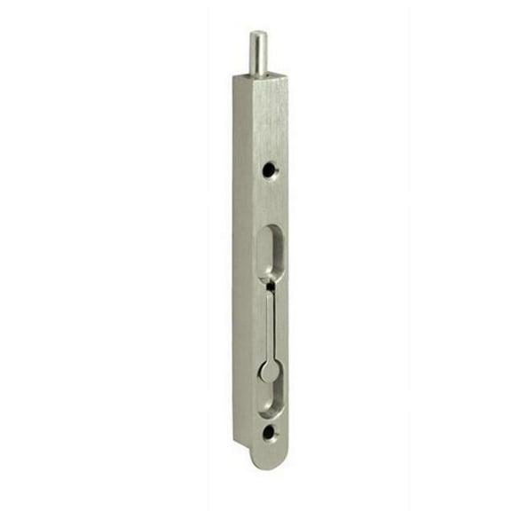 7 in. Flush Bolt, Satin Nickel - Zinc