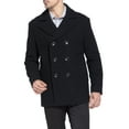 thumbnail image 2 of BGSD Mens Mark Classic Wool Blend Pea Coat (Big & Tall), 2 of 6