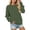 Army Green, variant on Women's Sweatshirts Pocketed Hoodless Long Sleeve Pullover Soft Thermal Relaxed Fit Everyday Womens Crewneck Sweatshirt