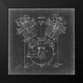 thumbnail image 2 of Harper, Ethan 15x15 Black Modern Framed Museum Art Print Titled - Motorcycle Engine Blueprint II, 2 of 5