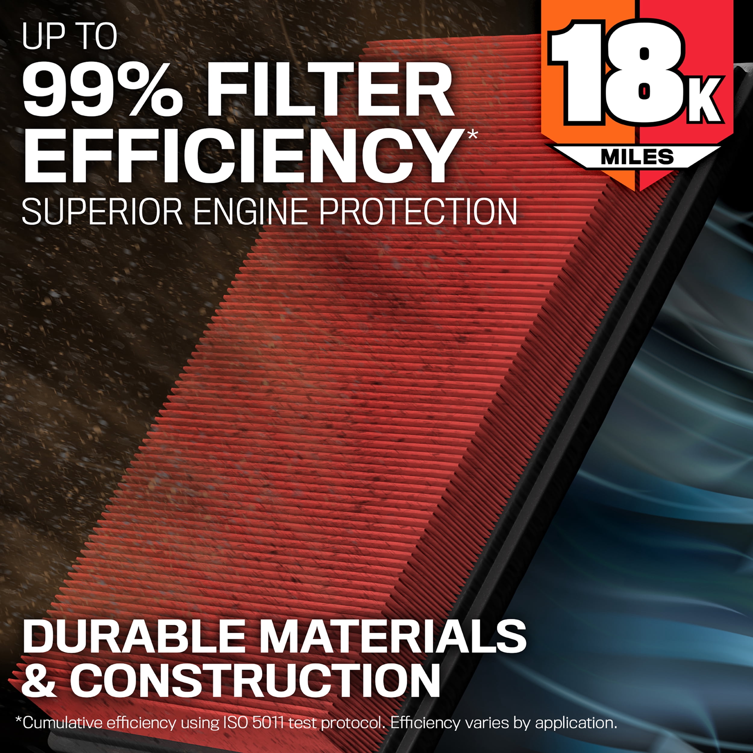 K&N Advantage Engine Air Filter: Long Life 18,000 Miles, Easy Installation, Engineered to Maximize Airflow, KNA-5126