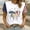 White, variant on MAIHAN Usa 250th Anniversary T-Shirt Patriotic Shirt 4th Of July Tee Tops Plus Size American Flag Shirts Short Sleeve Spring Summer Tops American Birthday Shirts Tops