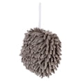 thumbnail image 2 of Hanging Hand Towel Ball for Home Use Grey Chenille Quickdrying and Absorbent 3.5 inches, 2 of 5