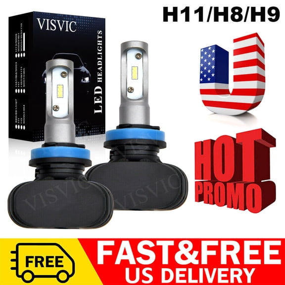 H11 H9 High   Low Beam Combo 240W 52000LM LED Headlight Bulbs Kit 6000K Whiter