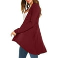 thumbnail image 6 of USSUMA Sweater Blazer Women, Soft Boho Sweaters Women's Coat Trendy Shirt Jacket Outwear Coat Teens Zip Up Long-Sleeve Coat, 6 of 8