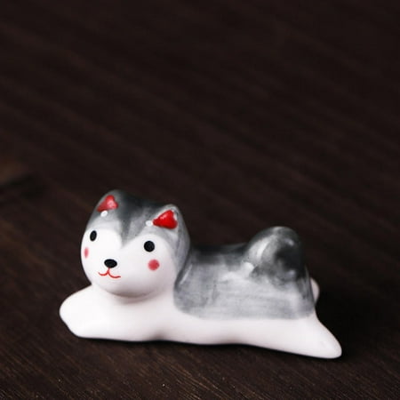 

Cute Cartoon Puppy Ceramic Small Ornaments Dining Table Chopsticks Holder Male Chopsticks Holder Firewood Dog Small Chopsticks Holder Handicraft