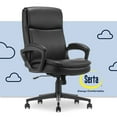 thumbnail image 2 of Serta Comfort Ergo Executive Office Chair Ergonomic with Black Bonded Leather, 2 of 8