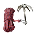 thumbnail image 2 of koolsoo Grappin avec Corde de 65,6 Pieds 4 Griffes Pliées Crochet Griffe Grimpante pour Récupération Arbre sous-Marin Camping Rouge, 2 of 9