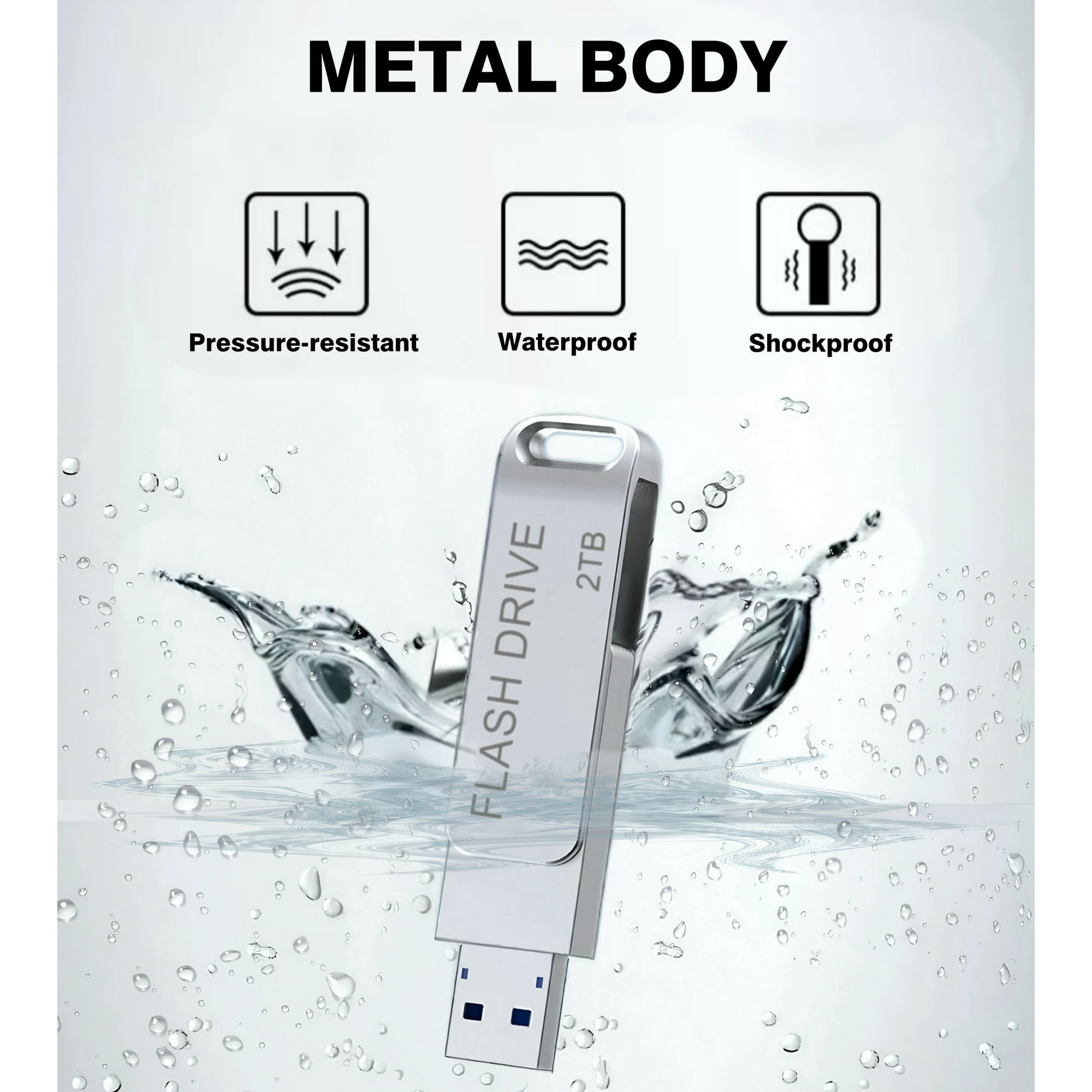 2TB Dual USB Flash Drive Type-C & USB-A OTG for Phone, Tablet, PC – MAOLAI