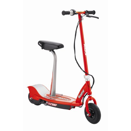 Adult Razor Scooter - Razor E200S Seated Electric Motorized Scooter - Red