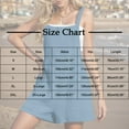 thumbnail image 2 of Ecqkame Women's Summer Short Jumpsuit Casual Sleeveless Solid Color Rompers Loose Adjustable Jumpsuit with Pockets 02-Green 02-02-Green, 2 of 5