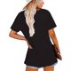 thumbnail image 2 of border European And American Women's Clothing Round Neck Pocket Short-sleeved Casual Loose Top Bottoming Short-sleeved T-shirt, 2 of 6