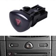 thumbnail image 2 of Emergency Hazard Lights Warning Switch Button Plastic & Metal High Reliability Warning Switch Button Fit For Renault Clio II, 2 of 5