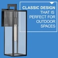 thumbnail image 2 of 2594BK-LL Hinkley Lighting Max - 1 Light Medium Outdoor Wall Lantern in Transitional Style - 6 Inches Wide by 18.5 Inches High-Black Finish-LED, 2 of 19
