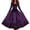 2Dark Purple, variant on Xijirk Women V Neck Long Sleeve A Line Maxi Dress with Skeleton Corset Rose and Spider Web Print for Halloween Goth Party Evening Wear