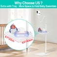 thumbnail image 3 of Universal Baby Monitor Stand for HelloBaby, Infant Optics DXR-8 Pro, Nanit Pro Baby Monitor Floor Stand - Height Adjustable Baby Camera Stand for Eufy, VTech, Owlet, VAVA and Most Baby Monitor Holder, 3 of 8