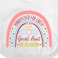 thumbnail image 4 of Inktastic Handpicked for Earth by My Great Aunt in Heaven Rainbow Boys or Girls Baby Bib, 4 of 4