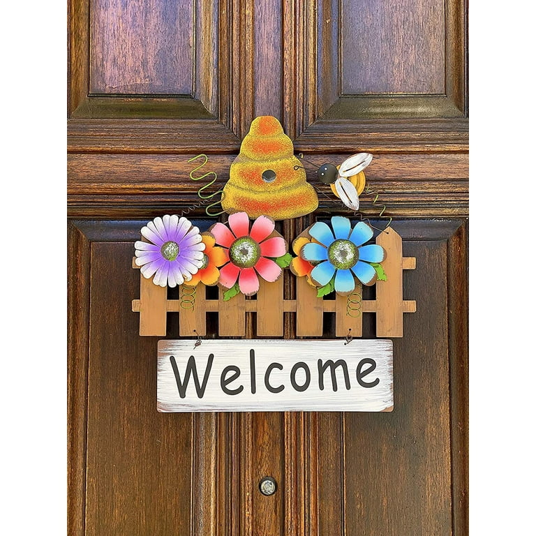 Bee Round Sign Wreath Bee Our Guest Sign Bee Decor Summer Sign Bee Hive  Sign Wall Art Plaque Decor For Home Party Door Decoration Outdoor Indoor  Wall Panel Mural - Temu