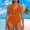 Orange, variant on TODOZO One Piece Swimsuit Women Tummy Control Slimming Cheeky Modest 2025 Trendy Swim Suits for Women 2025 Bathing Suit for Women One Piece Textured Bikini Sets Front Top Swimsuits High Waisted Bathi