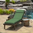 thumbnail image 3 of ARDEN Outdoor Chaise Cushion, 22 x 77, Rain-Proof, Fade Resistant Bright Moss Green Leala, 3 of 9