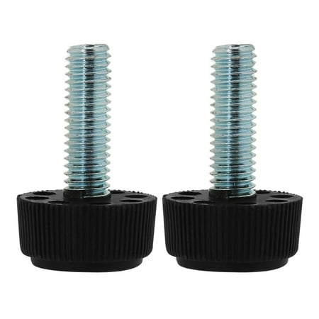M8 x 25 x 23mm Leveling Feet Adjustable Leveler for Furniture Cabinet Leg 2pcs