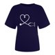 thumbnail image 5 of Moda para mujer Tops Funny Printe CasualFit Camisetas Blusa Estampado Camisa Fridja  bn2996, 5 of 5
