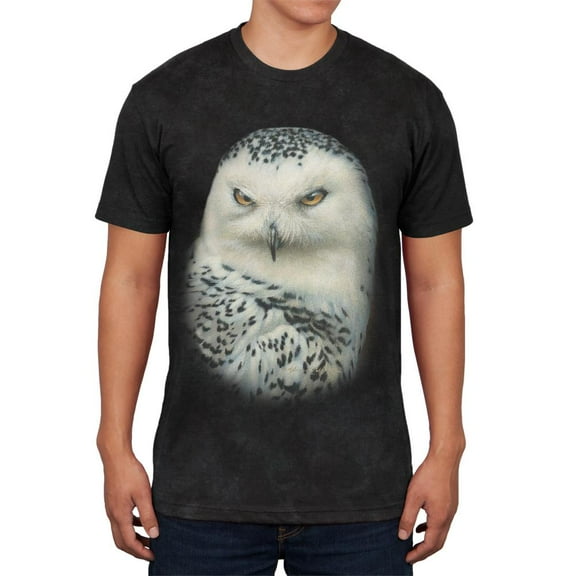 Winter Snowy Owl Men's Soft T Shirt