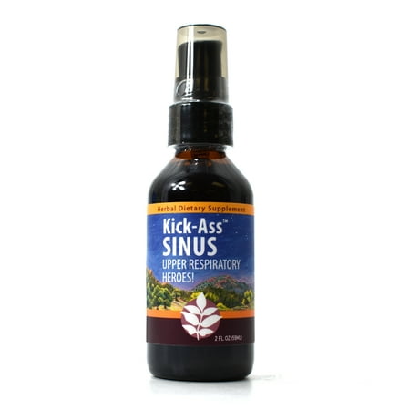 WishGarden Herbal Remedies WishGarden Herbs — Kick Ass Sinus Herbal Formula — Gluten Free — 2 oz Pump (Best Remedy For Sinus Infection)