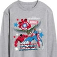 thumbnail image 3 of Marvel Captain America: Brave New World - Sticker Style - Men's Long Sleeve Graphic T-Shirt, 3 of 5
