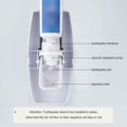 thumbnail image 5 of Automatic Toothbrush Dispenser Wall Mount Toothpaste Squeezer and Toothbrush Holder Set for Kids Family Bathroom Use (Black), 5 of 5