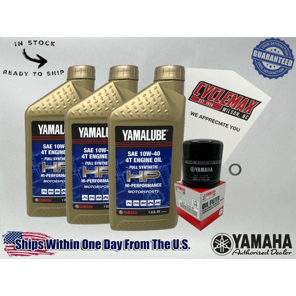 Cyclemax FS Yamalube Oil Change Kit fits 2007-2014 Yamaha GRIZZLY WOLVERINE 450