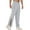 Light Grey, variant on FEOYA Mens Tear Away Pants Zipper Basketball Sports Joggers Train Trousers Cotton Straight Leg Sweatpants Elastic Waist with 2 Pockets for Gym Running Athletic Workout