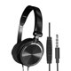 thumbnail image 4 of Auriculares estéreo con cable de 3,5 mm, ajustables, para juegos y llamadas, intraaurales. Negro con micrófono, 4 of 8