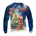 thumbnail image 2 of Merry Christmas and Happy New Year Santa Vizsla Holiday Xmas Winter 2025 All Over Print 3D Sweatshirt Unisex Merch Vizslas Dog Lover Gifts Idea - 00024, 2 of 6