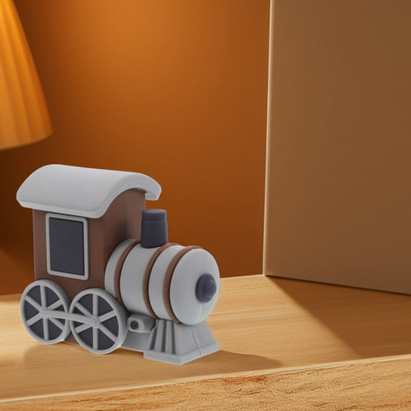 LOLIPPYY Grey Silicone Truck Cake Topper Vehicle Theme Train Decoration for Birthday Parties and Cake Shop Displays