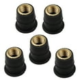 thumbnail image 2 of jiaping 5 Pieces Windshield Rubber Motorcycle Nuts Replaces Universal Repair Parts Brass Thread M6, 2 of 9