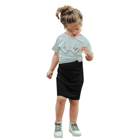 

Dress Party Fashion Todder Girls Princess Knitted Skirt Skirt Baby Solid Kids Girls Dress&Skirt